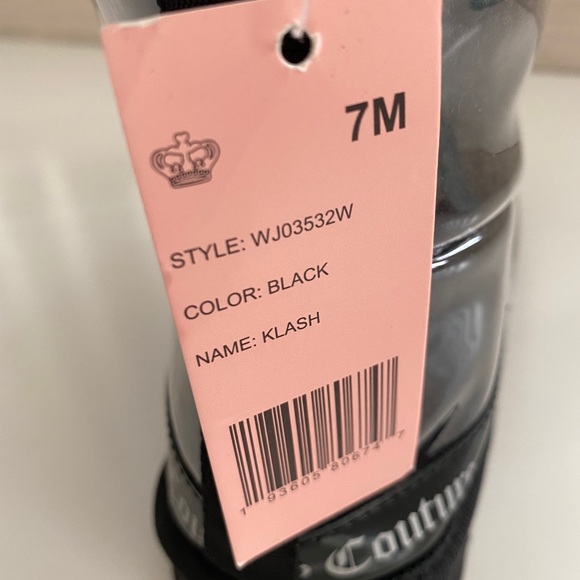 New Juicy Couture Klash Clear Black Boots - Picture 8 of 8